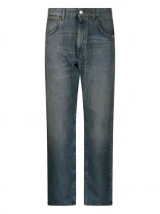 Джинсы из хлопкового денима AMISH, синий
