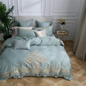 FGDSEEEKJUFHH Комплект постельного белья белый с вышивкой