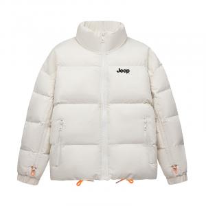 Jeep Приталенное пальто с кулиской и стойкой, Ecru