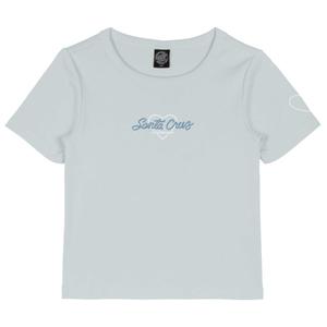 Женская футболка с надписью «Love» спереди - футболка Santa Cruz, Mist