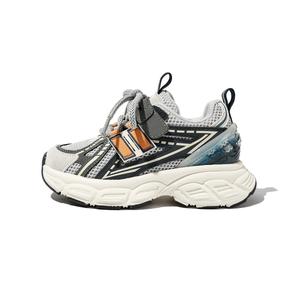 Нескользящие, противоударные, износостойкие, дышащие, легкие, амортизирующие, низкие, детские кроссовки для повседневной носки BELLE, серый