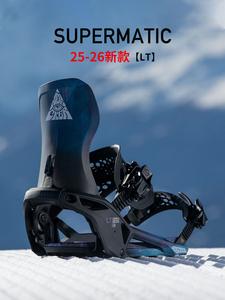 Nidecker Крепления для сноуборда SUPERMATIC Carbon Fiber быстросъемные модель 2526 черные с королевским синим, размер M