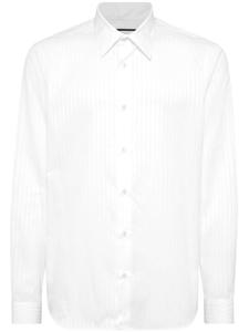 Хлопковая рубашка Philipp Plein, белый