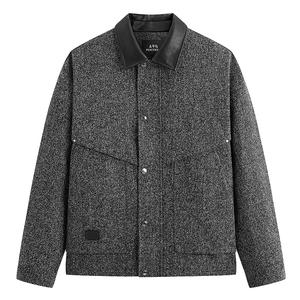 Куртка повседневная в стиле Chanel для мужчин PEACEBIRD MEN, черный 1