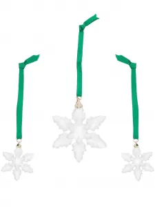 Комплект из трех предметов, 2024 год, 20х8 см, Swarovski, белый