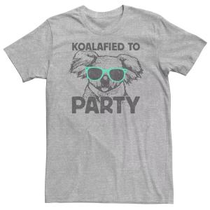 Мужская футболка с солнцезащитными очками Koalafied To Party Koala и портретом Licensed Character