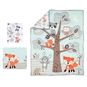 Комплект постельного белья Woodland friends из 3 предметов для детской кроватки Bedtime Originals