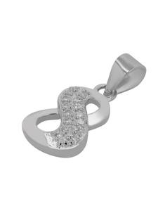 Adeliás Женский кулон - кулон в виде символа бесконечности, изготовленный из серебра 925 пробы