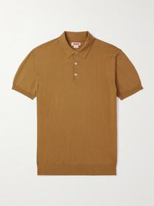 Рубашка поло из хлопка BARACUTA, коричневый