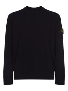 Свитер с круглым вырезом Stone Island, черный