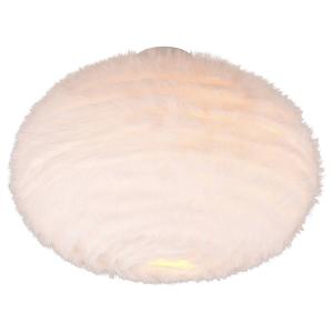 Потолочный светильник Reality Leuchten Furry, железо / полиэстер - белый - 2 лампы