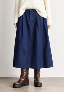Юбка Barbour SAIMA MIDI SKIRT, Rinse Wash/Dark-Blue Denim