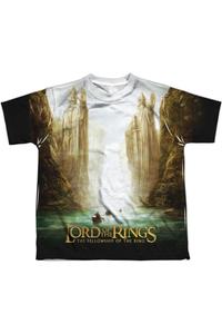 Футболка молодежная с коротким рукавом "Братство Кольца" Gildan, белый