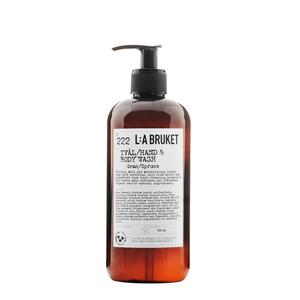 Мыло для рук no. 222 hand & body wash spruce La Bruket, объем 450 мл