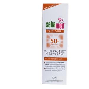 SPF 50+ Мультизащитный солнцезащитный крем для чувствительной к солнцу кожи pH 5,5 75 мл Sebamed