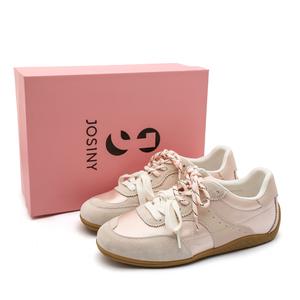 JOSINY Амортизирующие, нескользящие, износостойкие, дышащие и легкие повседневные туфли с низким верхом, женские, светло-розовые