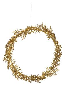STAR Trading Светодиодный венок "Элегантный" золотого цвета - Ø 44 см
