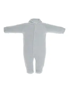 Однотонная детская пижама с вырезом спереди Cambrass, светло-серый