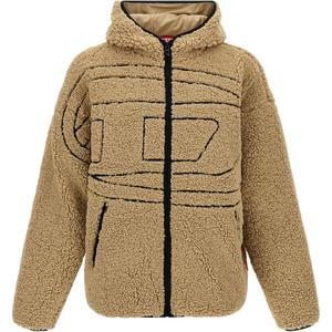 Толстовка с капюшоном DIESEL, бежевый