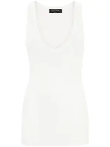 Топ в рубчик Fabiana Filippi, белый