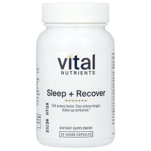 Добавка Vital Nutrients Sleep + Recover, 30 веганских капсул
