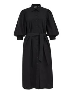 WE Fashion Платье-рубашка в черном цвете