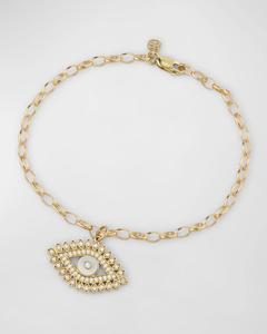 Подвеска «Сглаз маркиза» с инкрустацией камнями на браслете-цепочке Belcher Sydney Evan