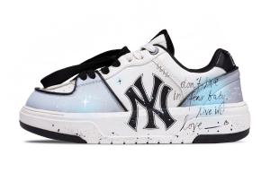 MLB Чернильный фанки рукописное любовное письмо устойчивые к истиранию лоу-топ скейтборд обувь unisex blue white