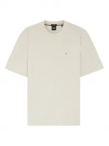 Футболка с логотипом Boss, бежевый