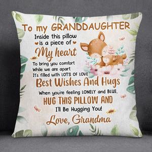 Custom Персонализированная квадратная подушка с цитатой Option 3