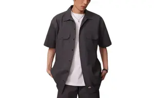 Рубашка мужская темно-серая Dickies, темно-серый