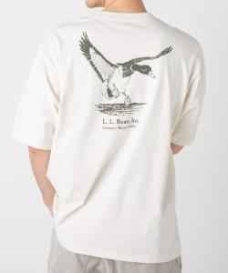Футболка с коротким рукавом, анималистический принт L.L.Bean, белый