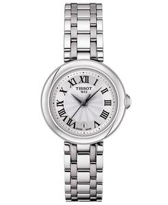 Женские швейцарские часы Bellissima с браслетом из нержавеющей стали, 26 мм Tissot, белый