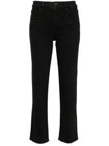 FRAME джинсы прямого покроя с высокой посадкой, черный