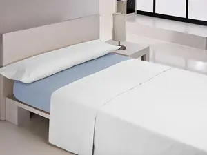 Простыня на резинке Happy Home MIX COLORS Синяя простыня на резинке 90 90 x 200 + 30 см Размер кровати Big Buy Cooking