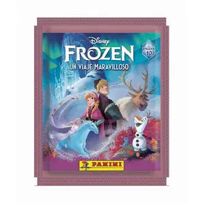 Коллекционные карточки Panini Frozen, посвященные 10-летию мультфильма, на испанском языке, 50 упаковок, розовый