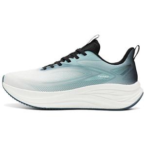 QIAODAN Кроссовки для бега с амортизаторами, противоскользящие, дышащие, низкие, Tubro, повседневные, мужские, цвет Blue Bay, сине-черный