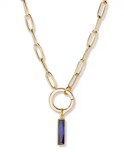 Удлиненное ожерелье с камнями Колетт Brook & York, sep