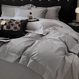 LUOLAI HOME Комплект постельного белья 1.2м, 3 предмета, пододеяльник 150x200 см, цвет Avalon Gray