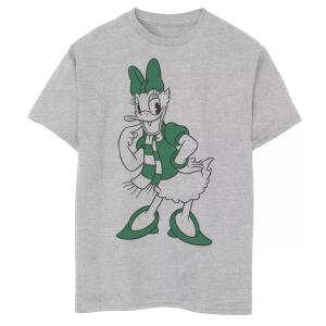 Зеленая рождественская футболка с рисунком Disney's Daisy Duck для мальчиков 8–20 лет Disney