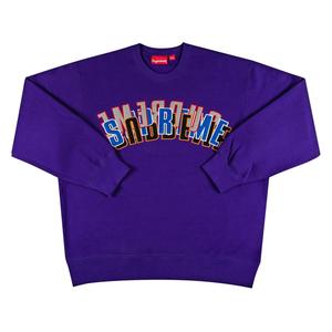 Supreme Stacked Crewneck Фиолетовый