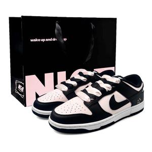 Nike Кроссовки для скейтбординга Dunk унисекс с низким верхом, черные, розовые