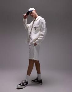 Шорты Carhartt WIP rainer в цвете «кремовый»