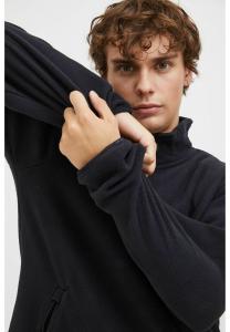 Флисовый джемпер NORTH BEND NBCOTAS M WITH TROYER COLLAR North Bend, черный