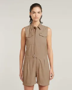 Женский короткий комбинезон без рукавов, широкого покроя G-Star, коричневый