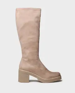 Женские ботинки из эластичной ткани на каблуке Toni Pons, бежевый