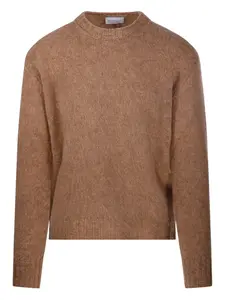 Джемпер с круглым вырезом Diana Studio, коричневый