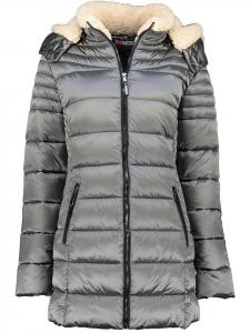 Geographical Norway Стеганое пальто "Каренн" серого цвета