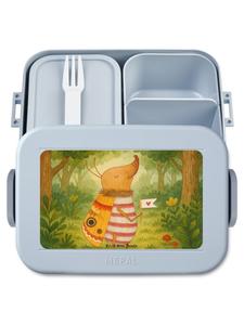 Mr. & Mrs. Panda Коробочка для закусок с изображением флага в виде мотылька (без слогана) пастельно-голубого цвета