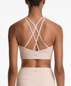 Спортивный бюстгальтер comfortlux средней поддержки с чашечками Oysho, бледный норковый